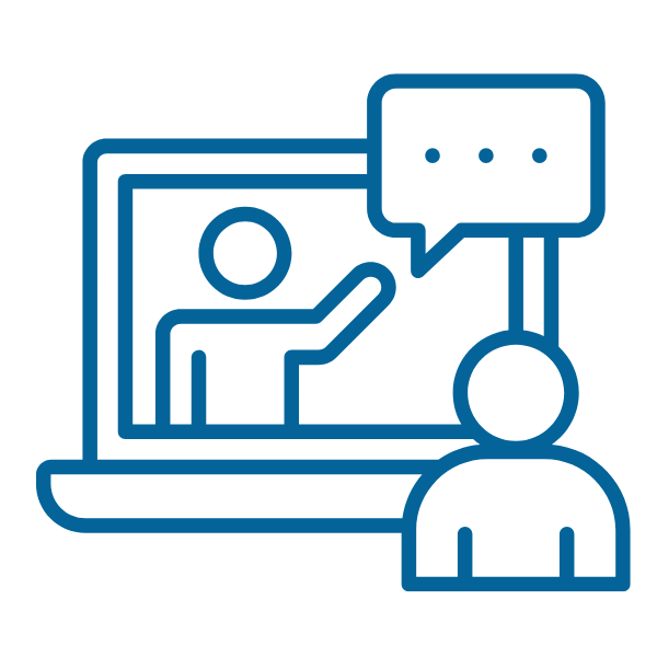 등록 코치 파란색 아이콘 그래픽