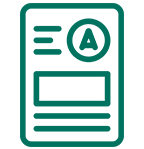 DSST 시험 녹색 테스트 아이콘