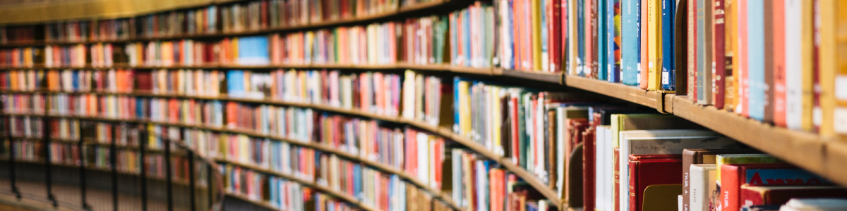 도서 헤더 이미지 - 책으로 가득한 도서관