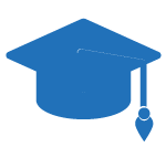 졸업 모자 아이콘