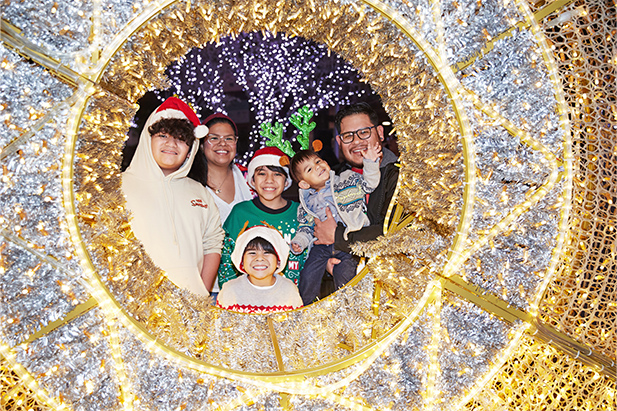 겨울 원더랜드에 참석하는 가족