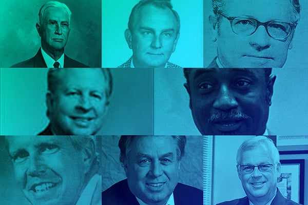 전직 총리들의 콜라주