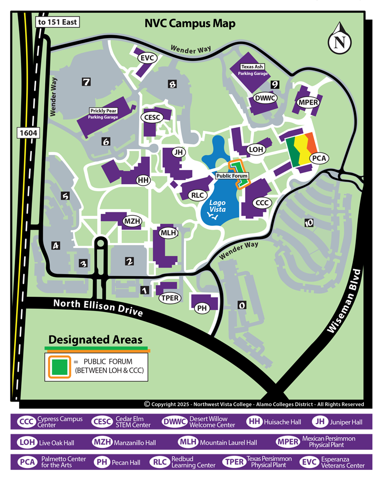 NVC의 공개 포럼 지정 구역