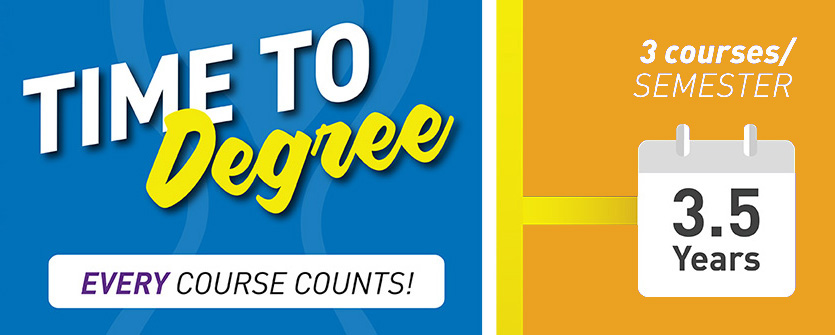 학기당 3 개의 코스를 수강하는 3.5 년 만에 학위