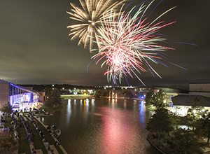 축하 불꽃 놀이